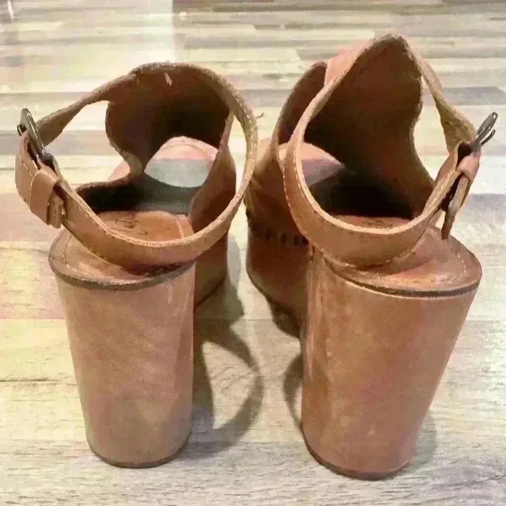 Revolve Matisse Platform Tiegs wedge Heel in Cognac Sz. 8M - Picture 5 of 8